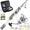Carbon Fiber Telescopic Fishing Rod and Reel Combo Kit
