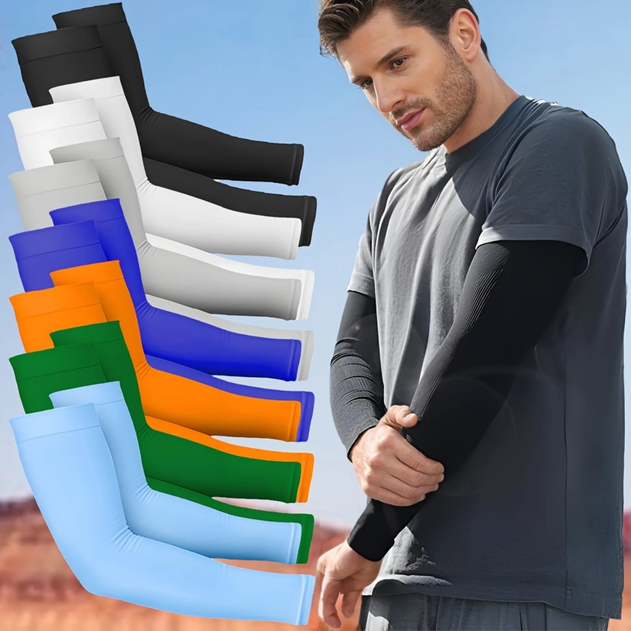 5 pairs of breathable UV protection arm sleeves