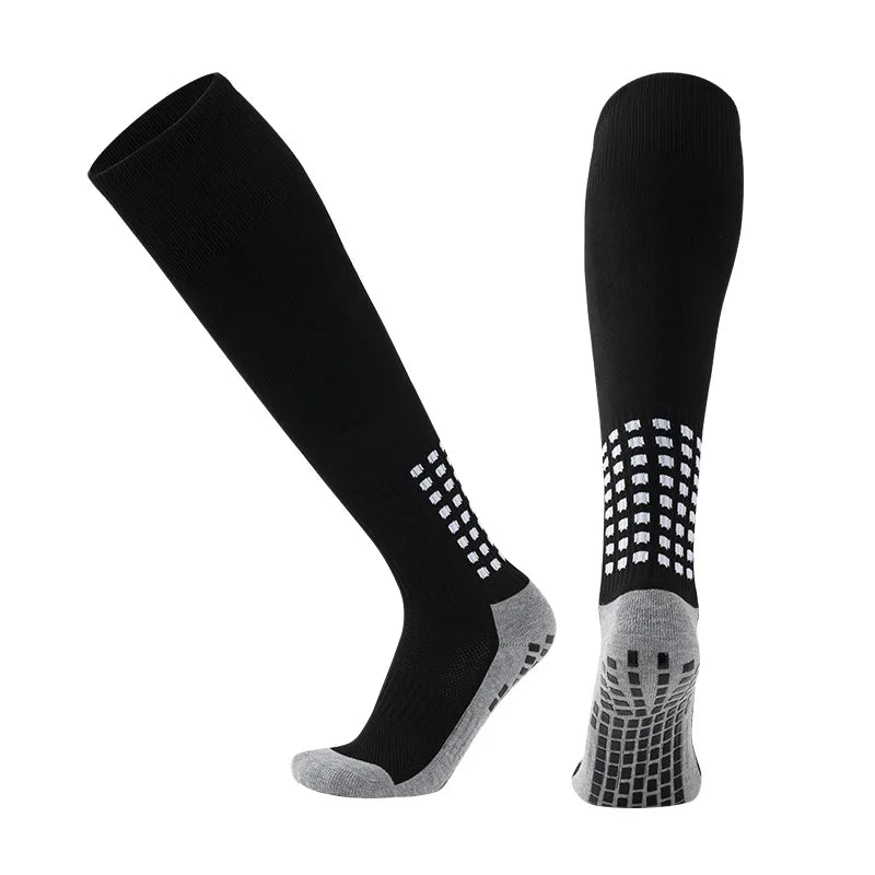 1 Pair Men's Soccer Socks Anti Slip Knee Socks Non Slip Grip Pads for Football Basketball Sports Grip Socks from China