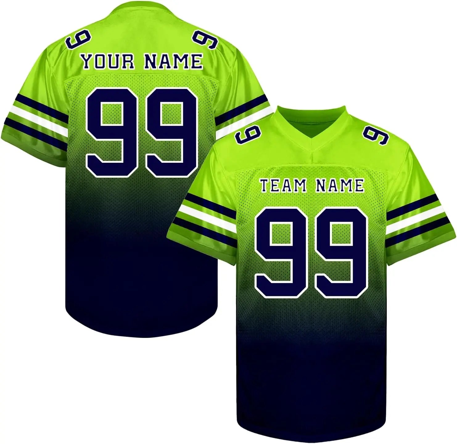 Custom Football Jersey with Personalized Logo Name Number Practice Shirt Stitched Sports Uniform