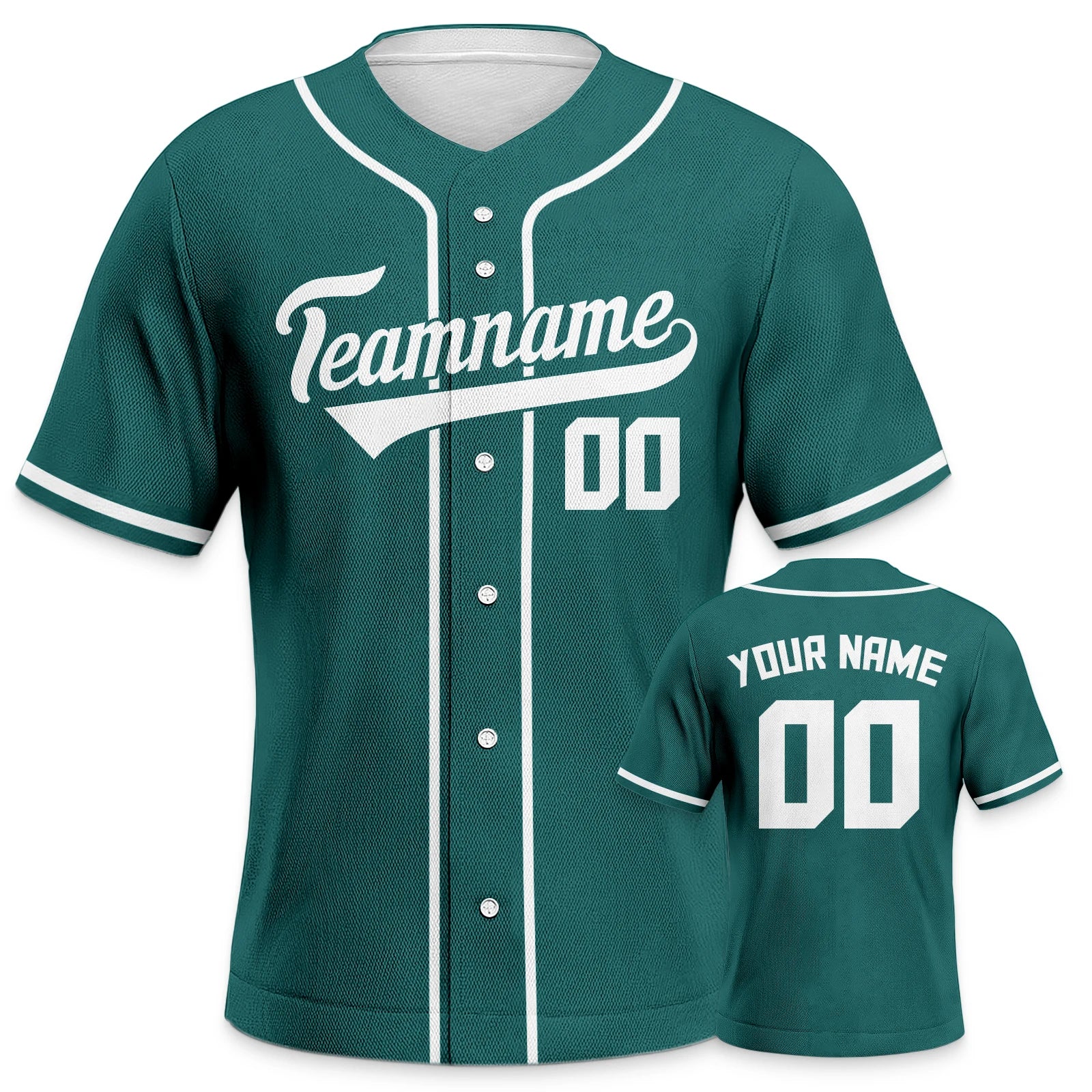 Custom Baseball Jersey for Youth Plain Personalized Baseball Uniform with Printed Team Name, Your Name and Number