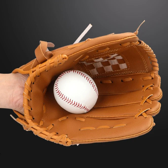 MuqiNush 1 PC Children Baseball Glove PU Batting Gloves Kids Softball Practice Equipment Baseball Training Competition Use