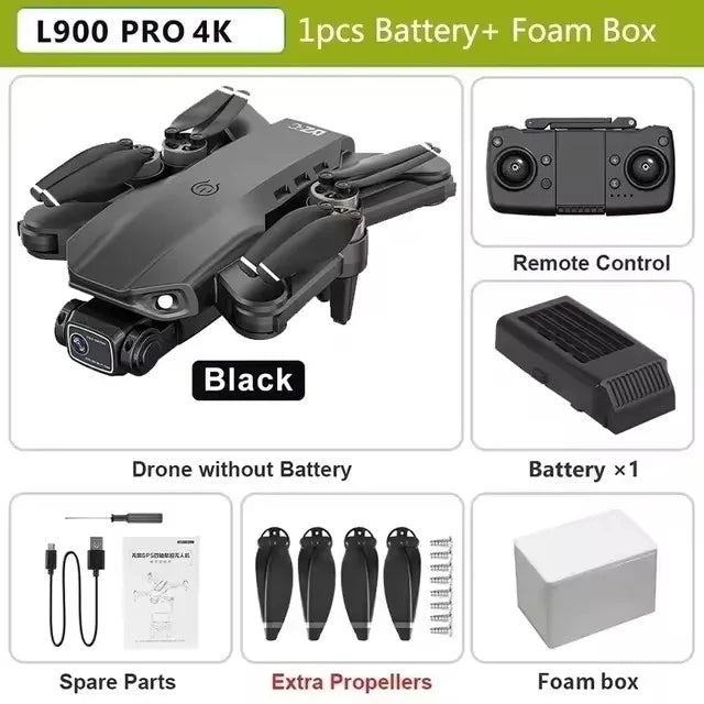 L900 Pro MAX Professional Drone With 4K Camera WIFI 360 Obstacle Avoidance Optical Flow FPV Brushless Motor Quadcopter RC Dron