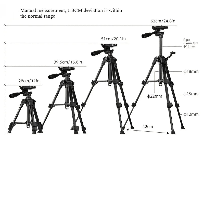 Professional Phone Tripod Stand for Live Streaming Selfie Portable Desktop Camera Tripod with Flexible Legs from China