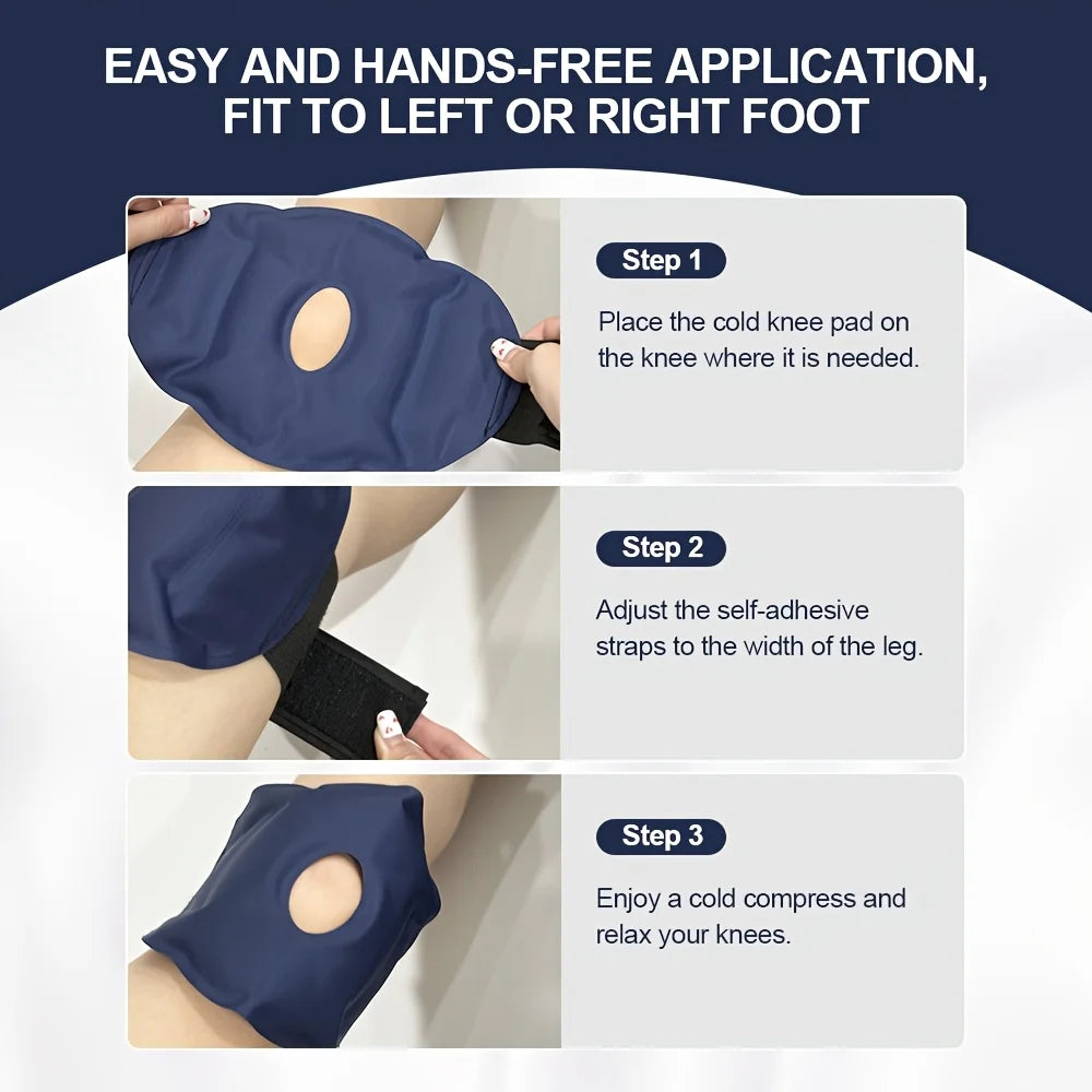 Reusable Knee Ice Wrap Pack for Knee for Cold Therapy and Pain Relief from Sports Injuries
