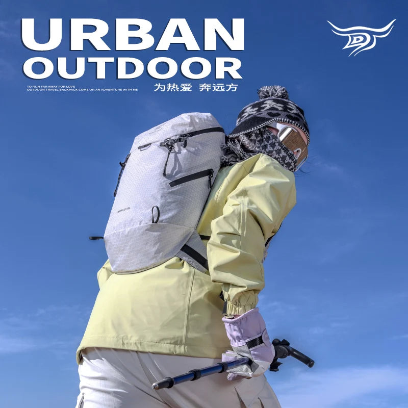 Hiking Backpack, Waterproof and Wear-resistant Lightweight Camping Daypack