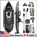 Fishing Kayak Boat Pedal Drive Sit on Top Pedal Drive Kayak Power System Orientation System, 11'*48"*6",Capacity 660LBS