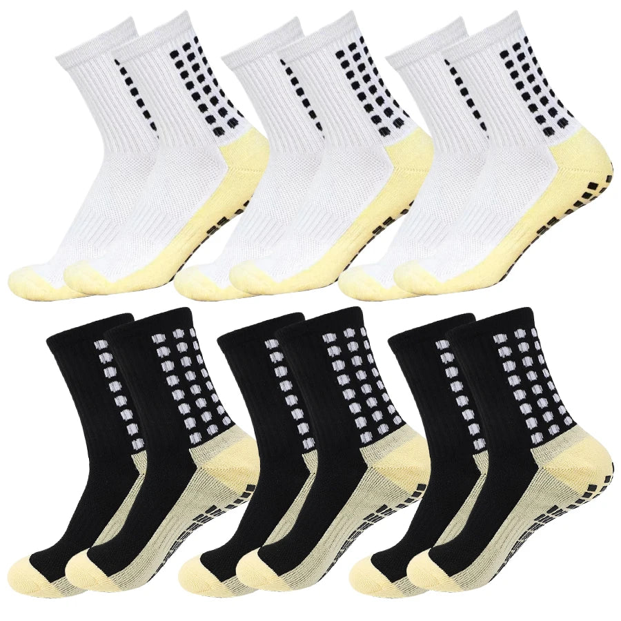 6 Pairs Men Women Non Slip Grip Socks Football Basketball Soccer Rugby Baseball Cycling Running Hiking Tennis Skateboard from China