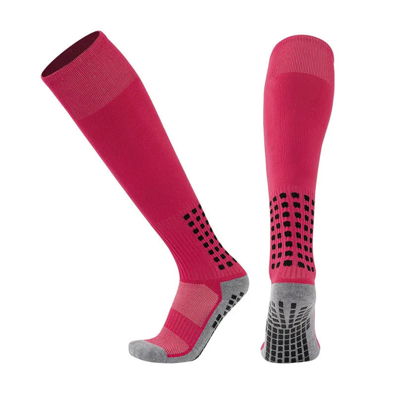 1 Pair Men's Soccer Socks Anti Slip Knee Socks Non Slip Grip Pads for Football Basketball Sports Grip Socks from China