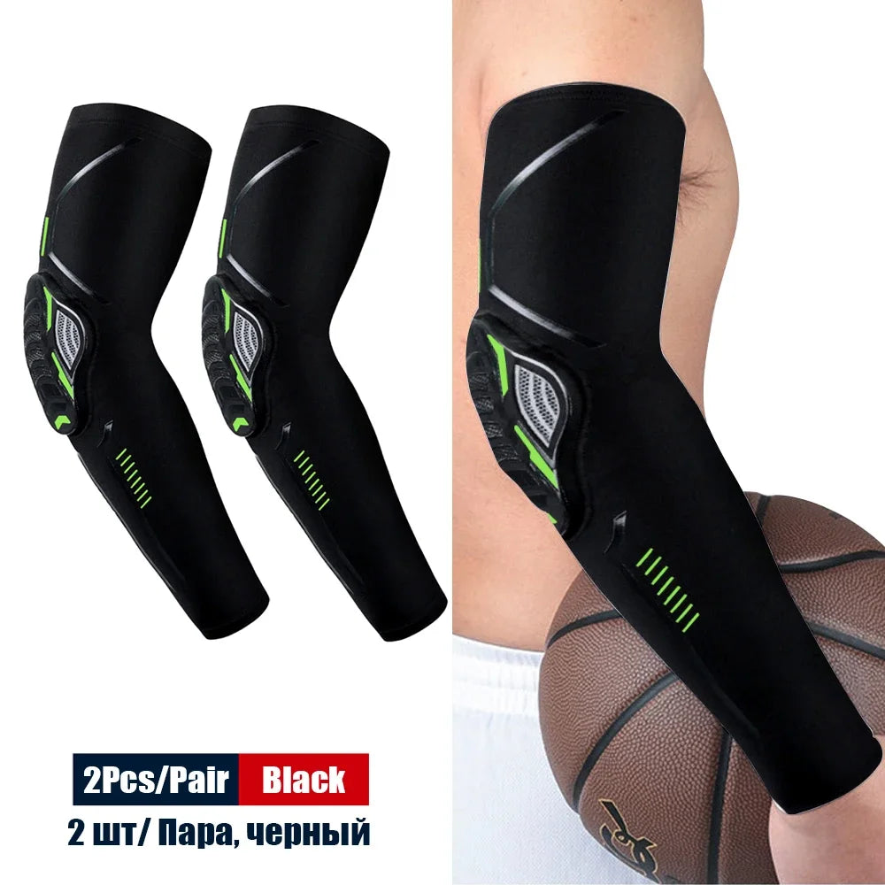 1Pair Sports Elbow Pads Compression Arm Sleeves for Outdoor Elbow Support