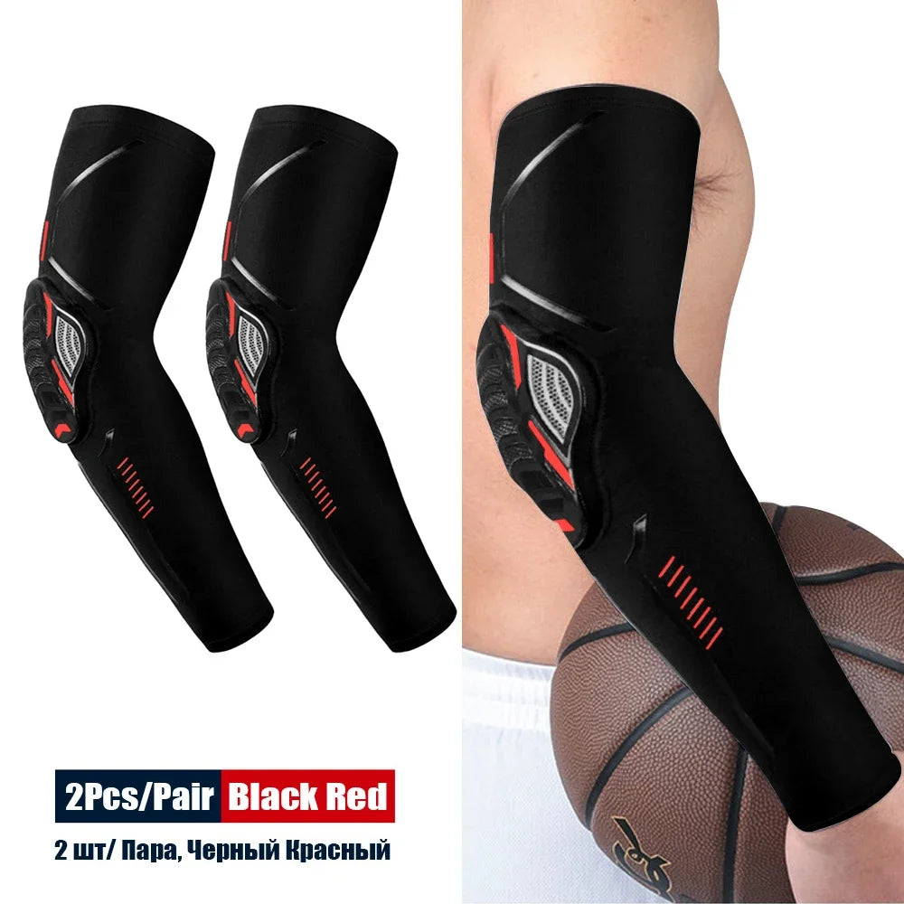 1Pair Sports Elbow Pads Compression Arm Sleeves for Outdoor Elbow Support