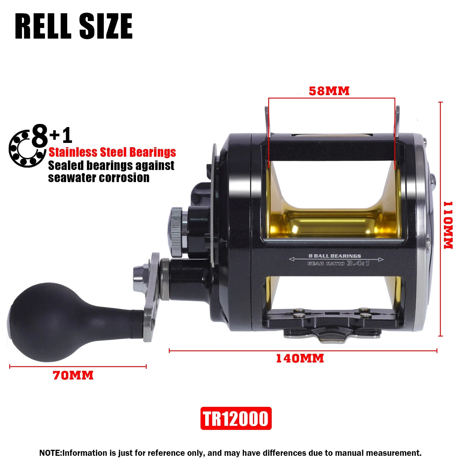 Trolling Drum Fishing Reels All Aluminum Alloy Body Sea Saltwater Accessories Drag 30KG Jigging Reel Boat Carretilha De Pesca from China