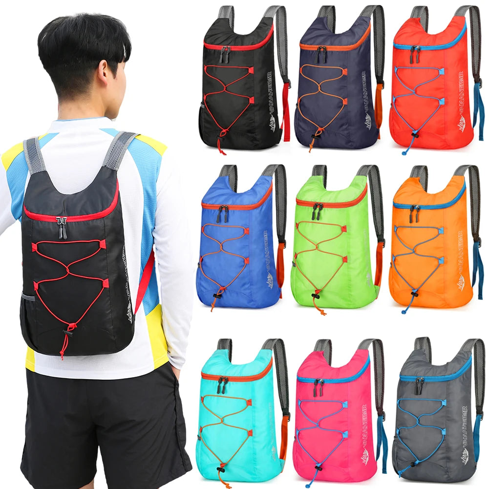 Multifunctional Outdoor Folding High Density Lightweight Waterproof Nylon Fabric Daypack for Male Female