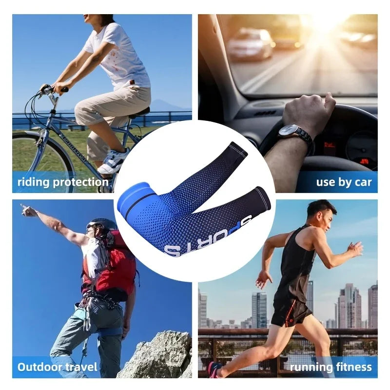 Summer Protection Includes 1 Pair Arm Sleeve for Outdoor Cycling Breathable Ice Silk Cooling Mask from China