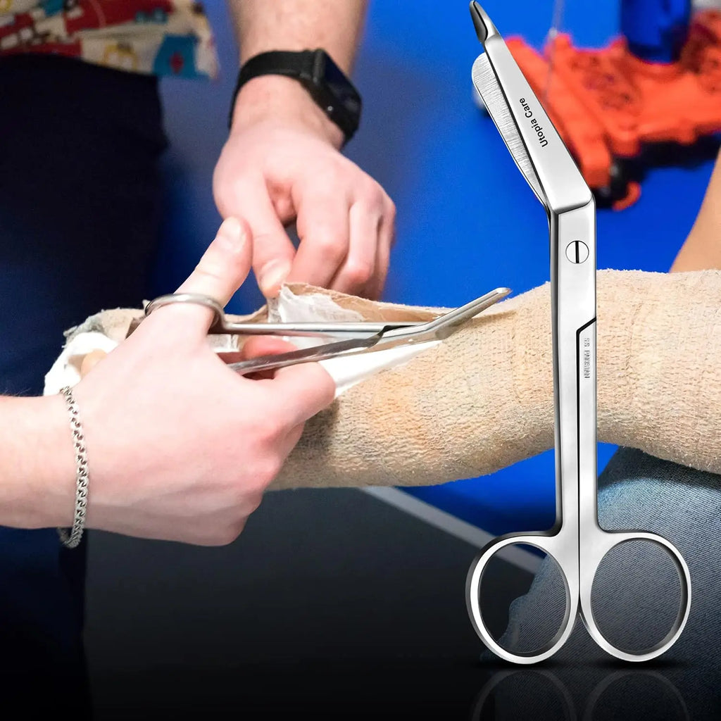 Stainless Steel Bandage 5.5 Inch Scissors for First Aid and Professional Medical Use
