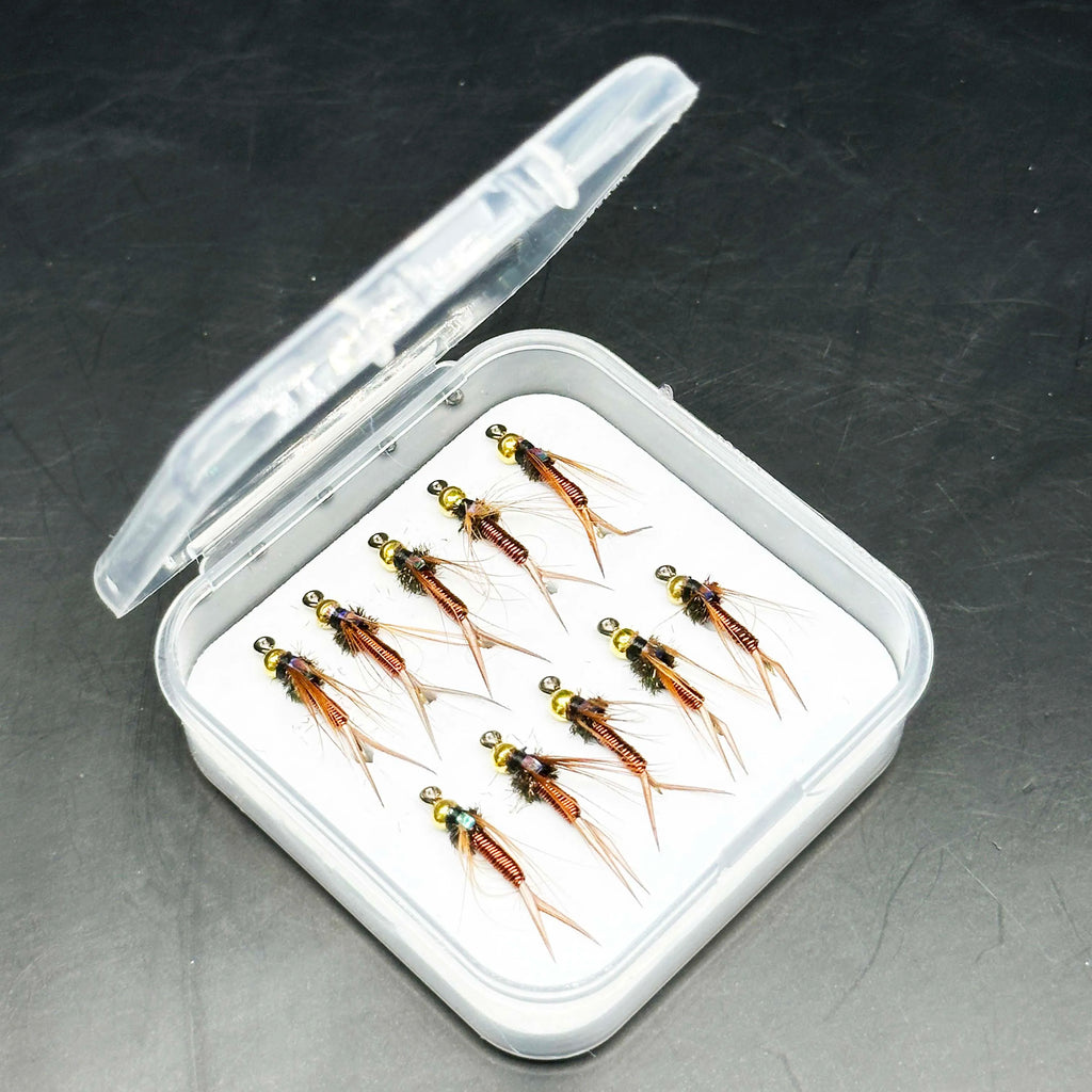 5/10Pcs Fly Fishing Lures Artificial Insect Bait Brasshead Prince Nymph Fresh Water Trout Salmon Pike Bass Wet Flie Bionics Fly from China