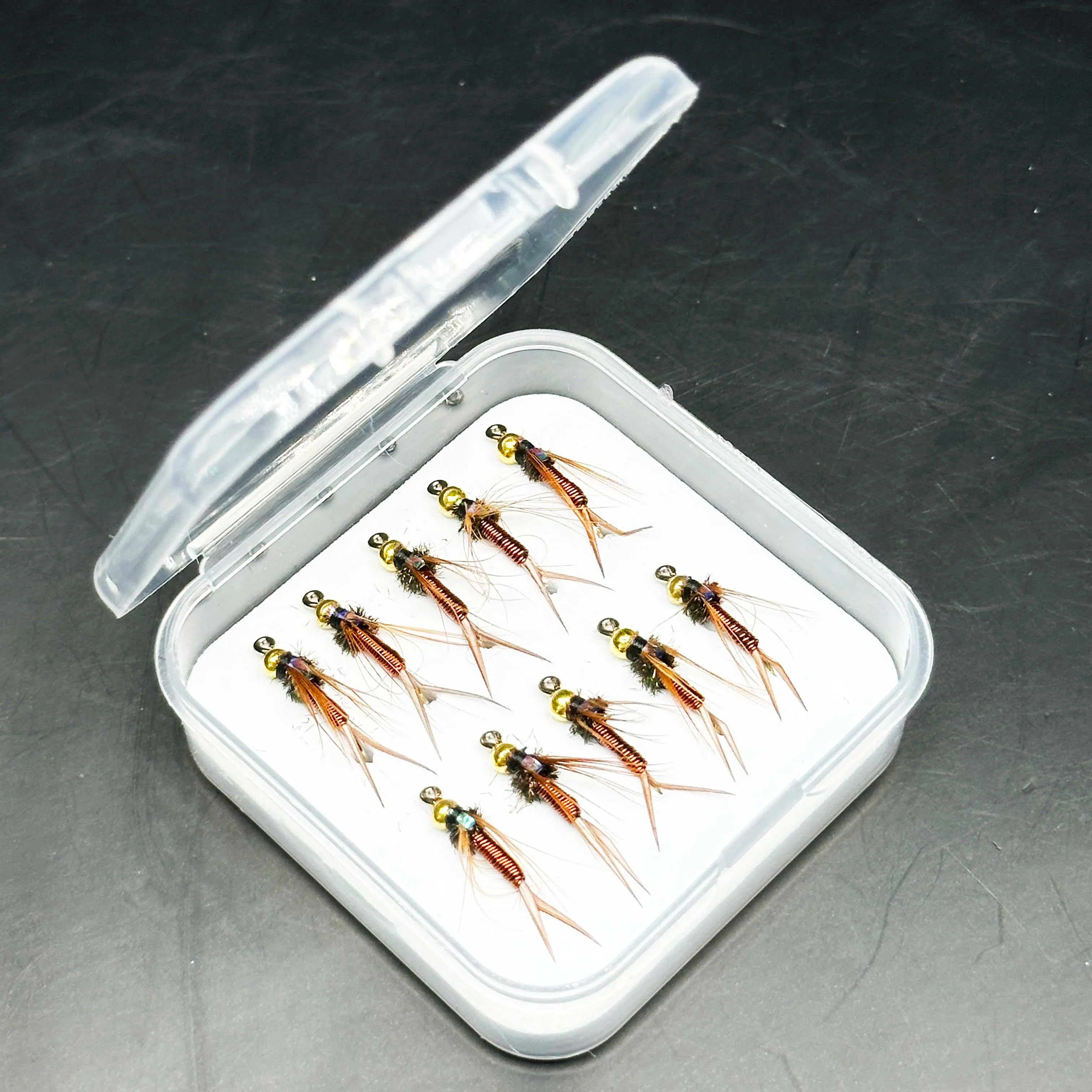 5/10Pcs Fly Fishing Lures Artificial Insect Bait Brasshead Prince Nymph Fresh Water Trout Salmon Pike Bass Wet Flie Bionics Fly from China