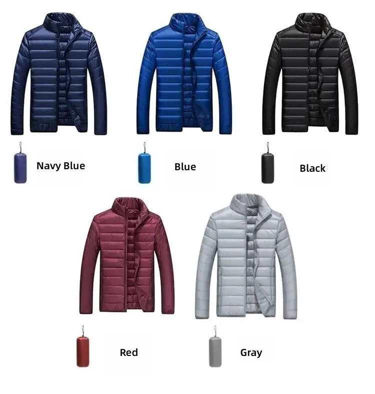 Men's New Waterproof Ultra Light White Duck Down Jacket
