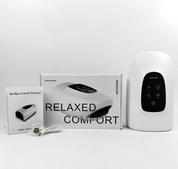 Wireless 3 Modes Airbag Hot Compress Hand Massager Air Compression Vibration Massage of Finger Palm
