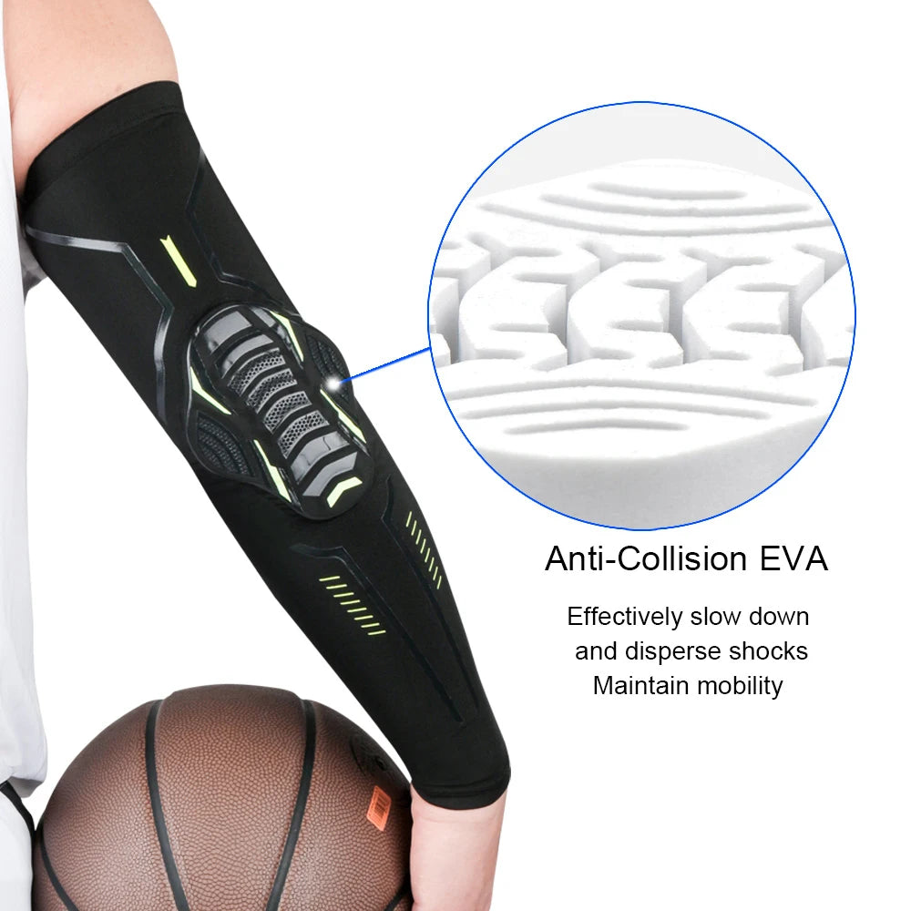 1Pair Sports Elbow Pads Compression Arm Sleeves Protector