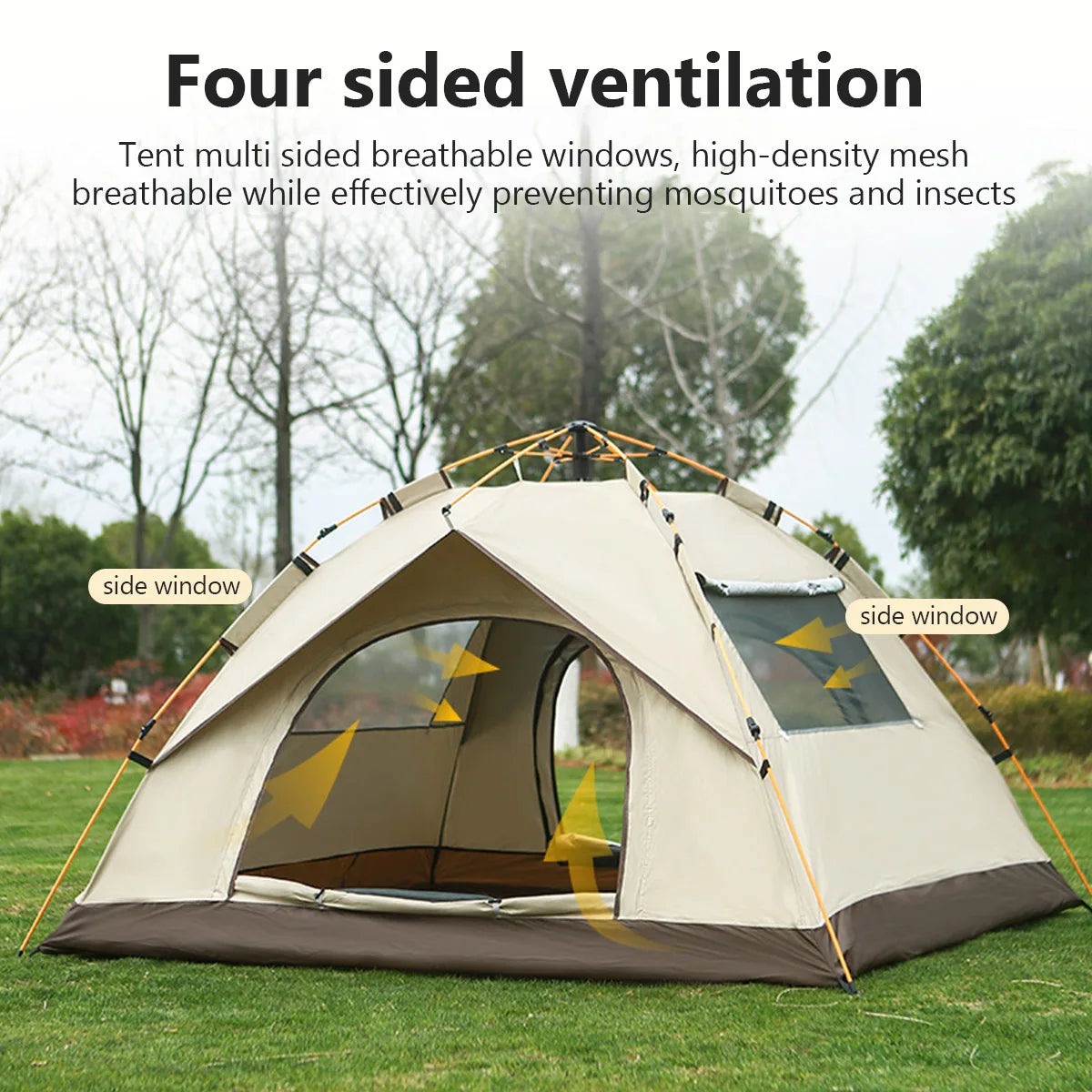2-4 Person Waterproof Sunscreen Outdoor Folding Tent Quick Automatic Opening