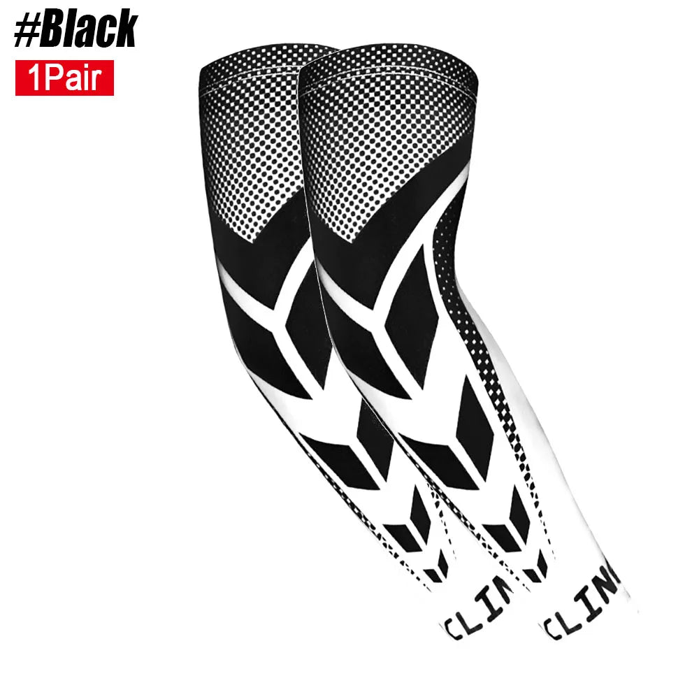 1Pair Ice Silk Cooling Arm Sleeves Anti-UV Sunburn Arm Cover for Running Cycling Driving Hiking Mountaineering Golf Sports from China