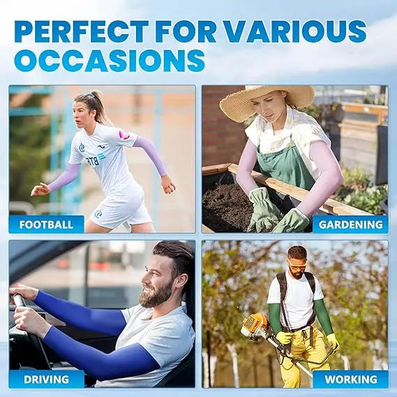 5 pairs of breathable UV protection arm sleeves