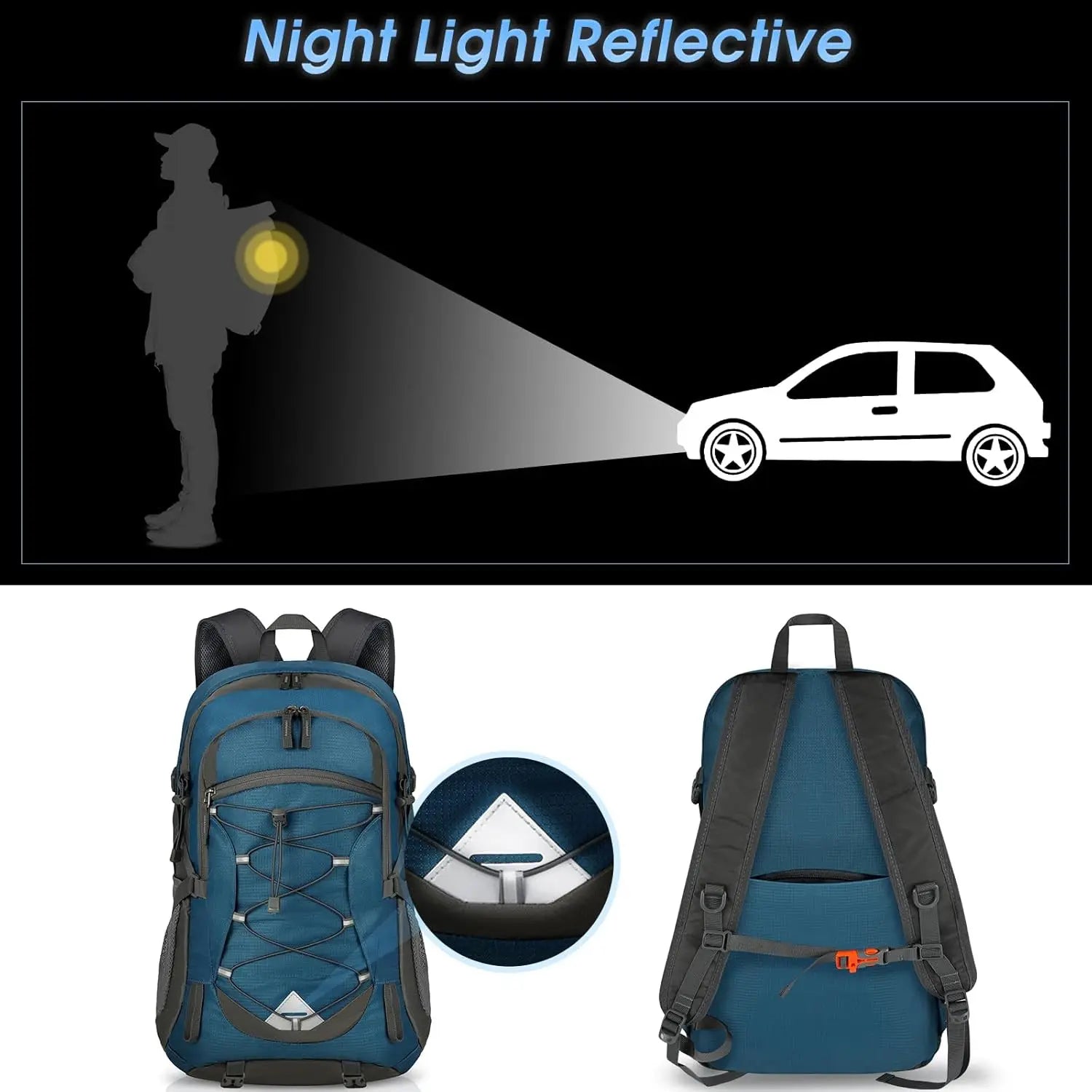 Lightweight 40L Hiking Waterproof Camping Travel Daypack/Backpack for Women/Men