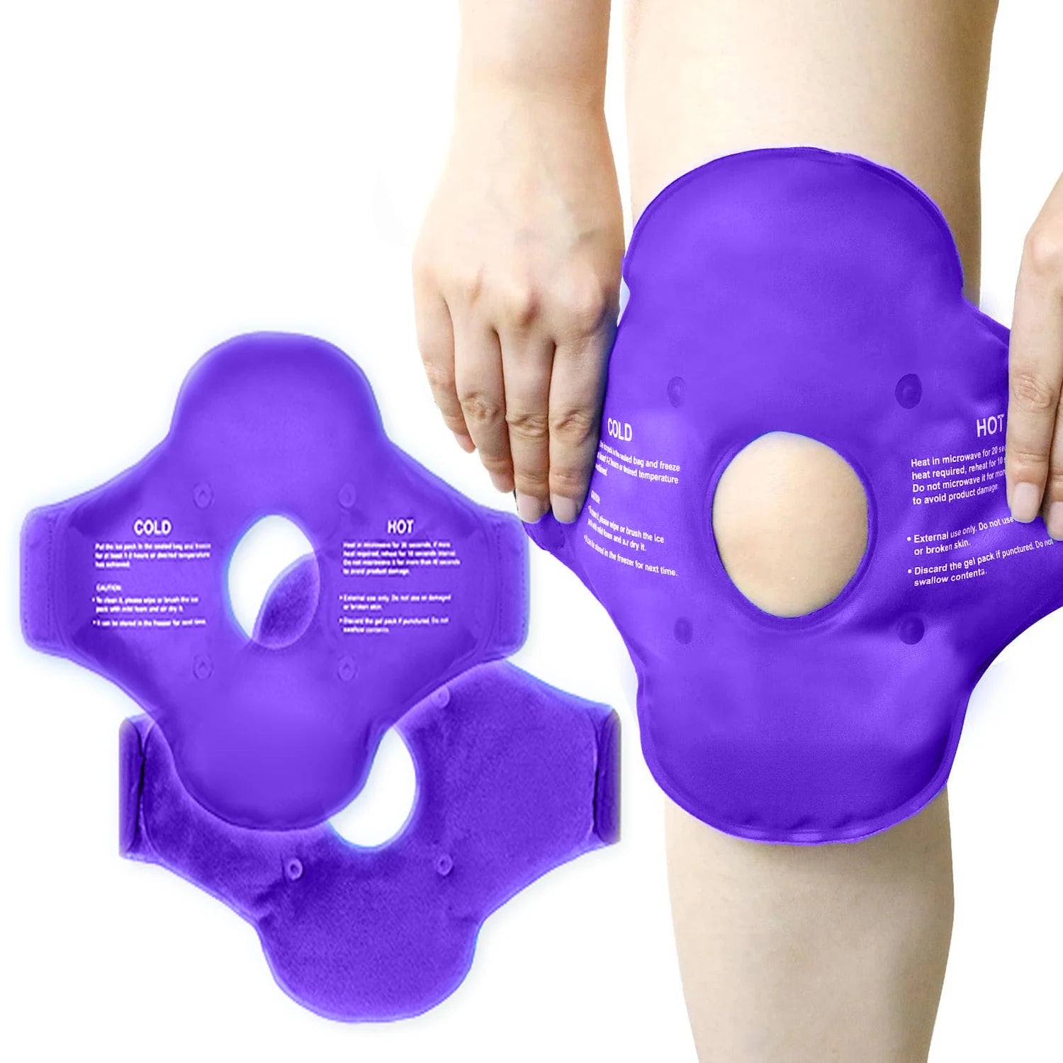 Ice Pack for Knee Pain Relief Reusable Gel Ice Wrap for Swelling Cold Compress Therapy