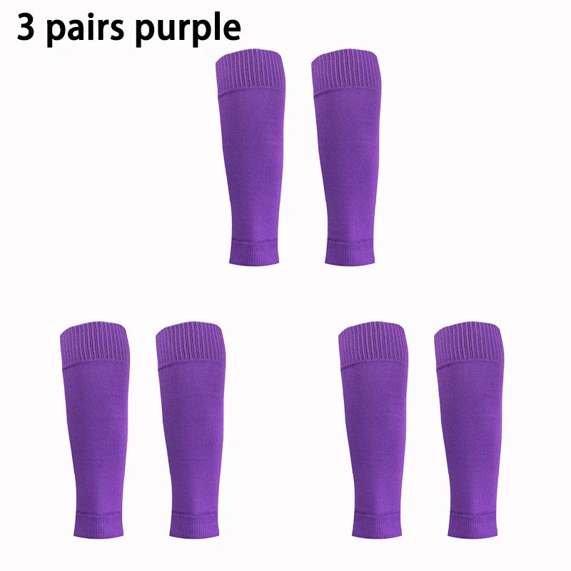 3 pairs New Leg Cover Socks for Men or Women's Soccer