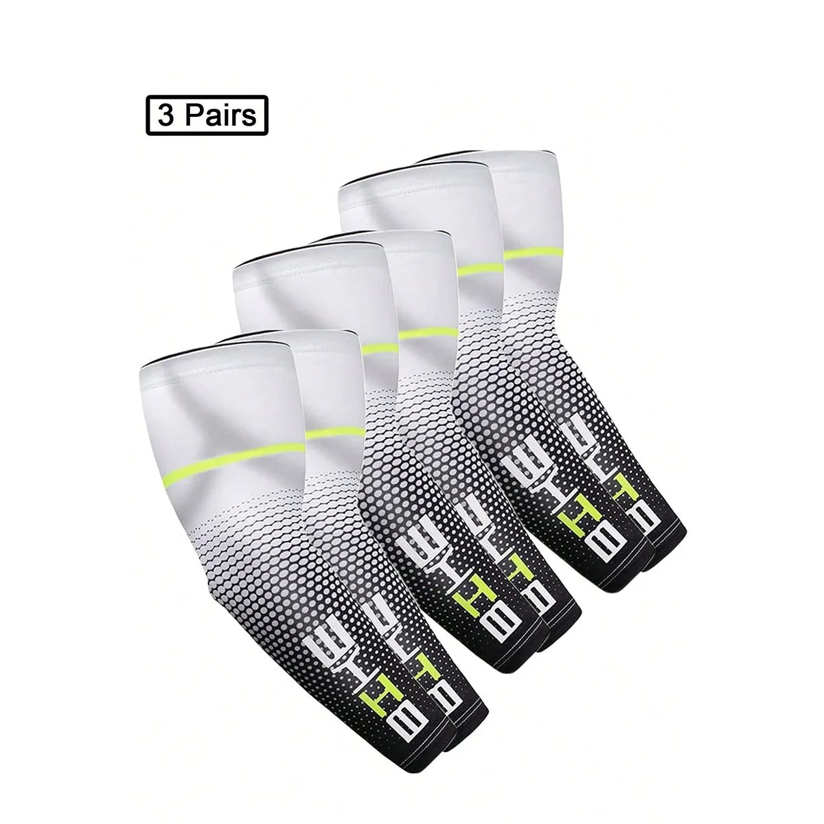 1/3 Pairs Cool Men Cycling Running Bicycle UV Sun Protection Cuff Cover Protective Arm Sleeve Bike Sport Arm Warmers Sleeves from China