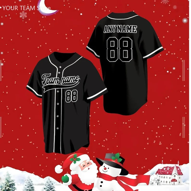 Custom Baseball Jersey Personalized Embroidered Name, Number and Team