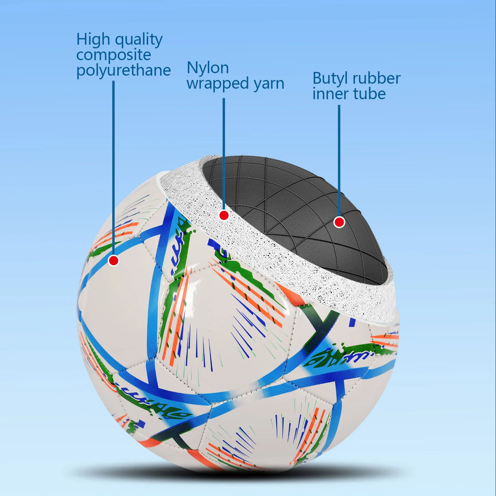 Soccer Ball-Size 5 White Pu For Kids & Adult Youth Men Official Match Game Training Soccer Balls Durable In & Outdoor Football Team from China