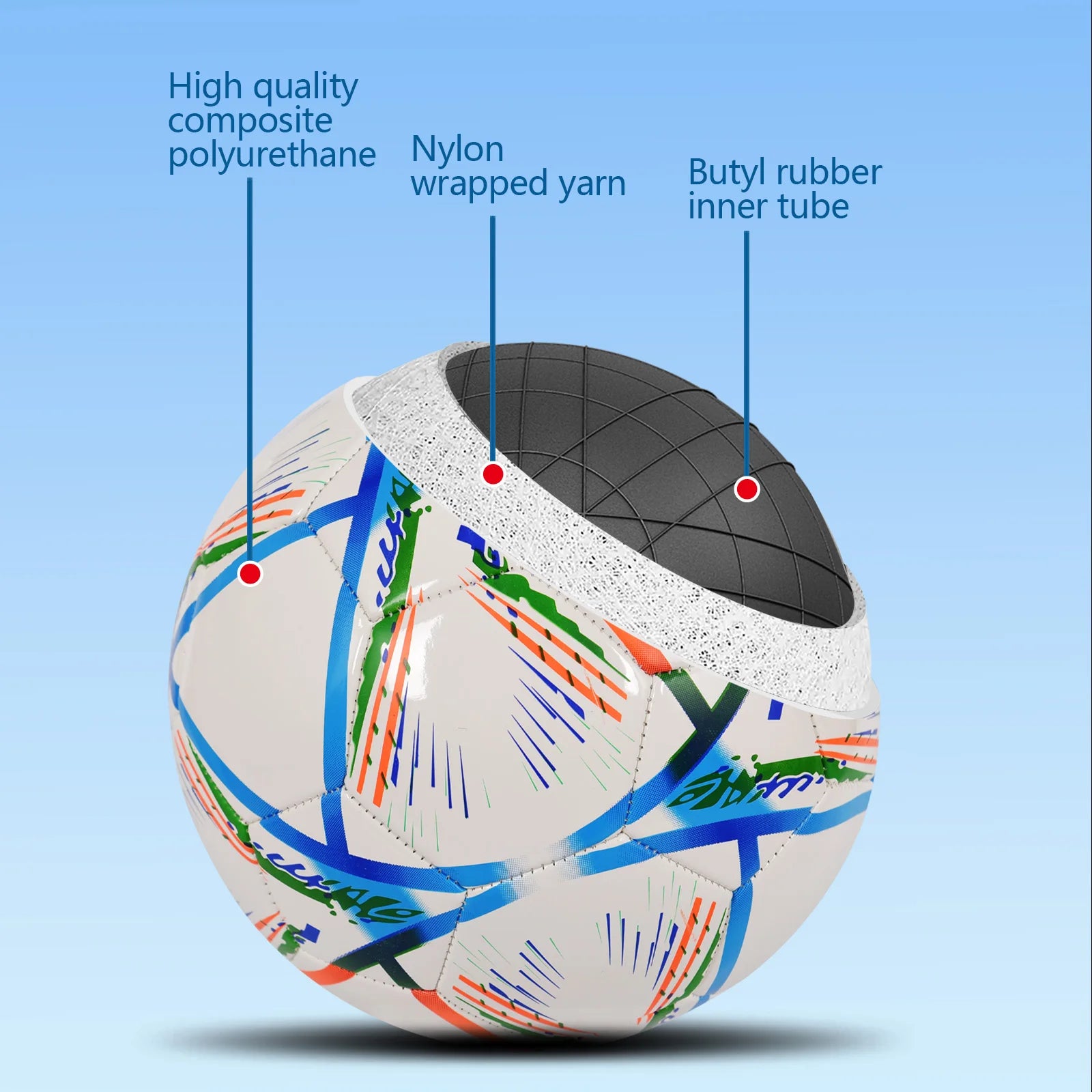 Soccer Ball-Size 5 White Pu For Kids & Adult Youth Men Official Match Game Training Soccer Balls Durable In & Outdoor Football Team from China