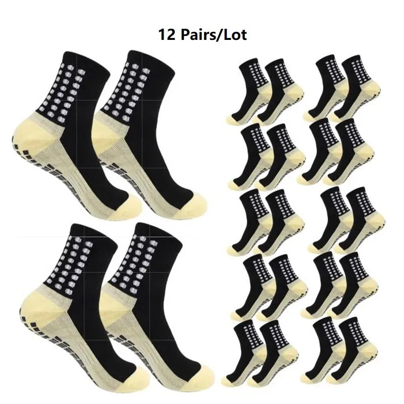 Grip Soccer Socks Anti Slip Non Slip Men's Athletic Socks for Football Basketball Sports, 1/10/12/20 Pair 2025 from China