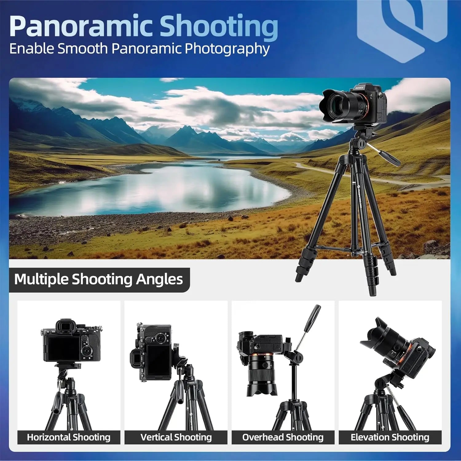 Camera and Phone Tripod with Wireless Remote