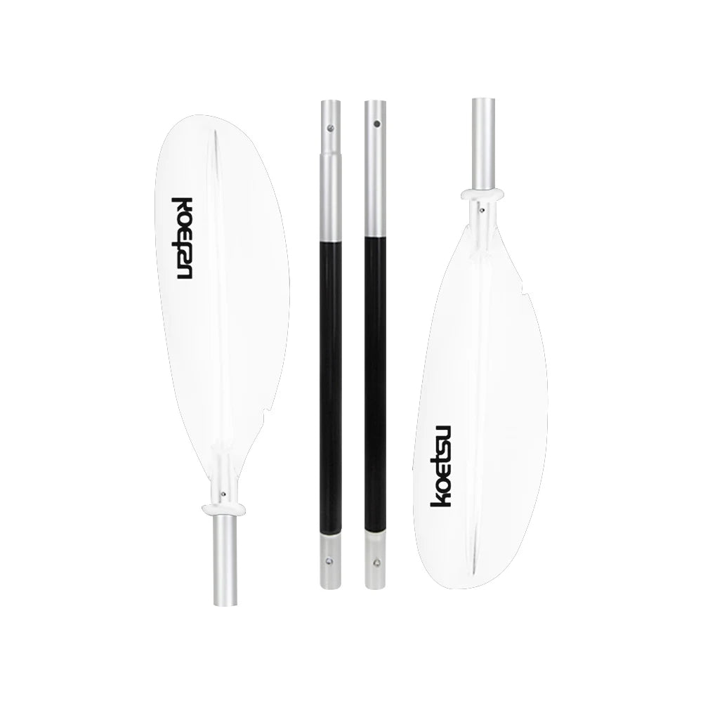 4-Piece Two Way Paddle Adjustable Floating Kayak Paddle Aluminium Alloy Stand Up Paddleboard Paddles for Outdoor Water Sports