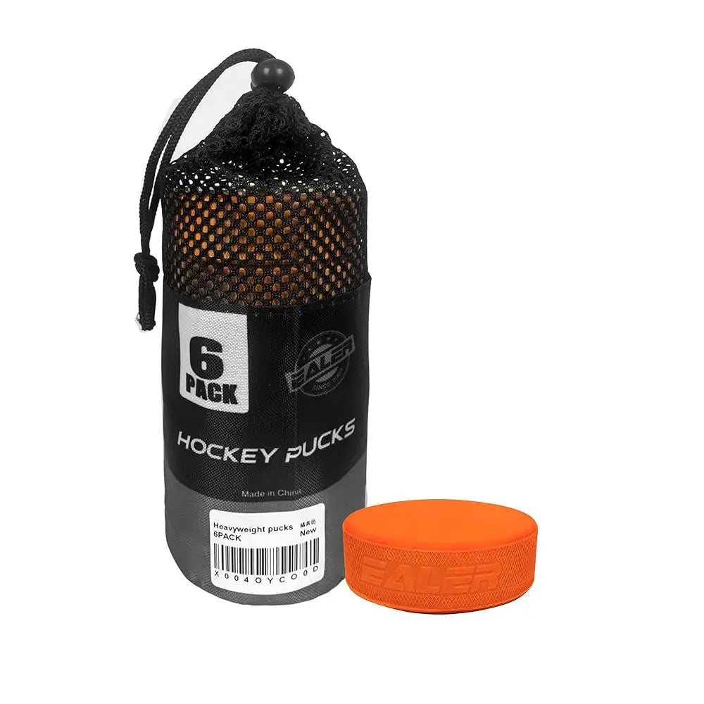 Ice Hockey Pucks – Official Regulation 3″ Diameter × 1″ Thick, Junior Lightweight, Senior & Heavyweight