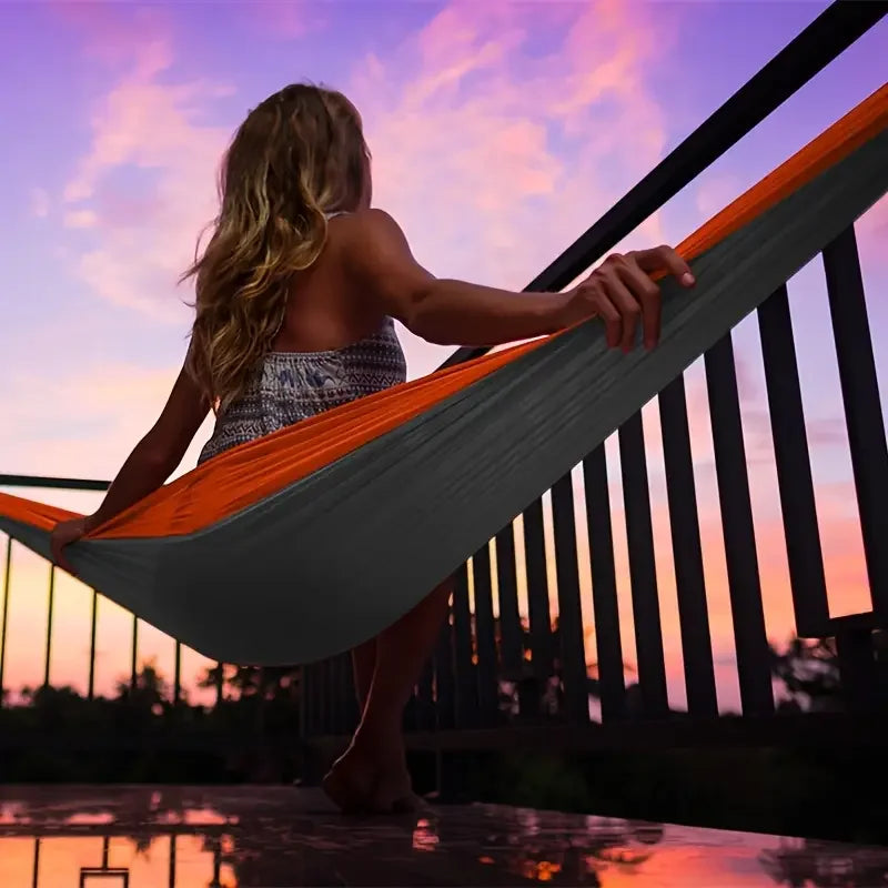 Hammock for Camping Hammocks Gear for The Outdoors Backpacking Survival or Travel Portable Lightweight Parachute Nylon from China