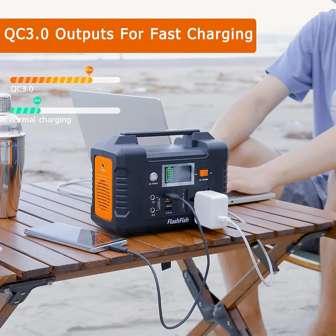 200W Portable Power Station 151Wh Solar Generator AC110V 100-240V DC Output Large-Capacity Backup Power for Home Camping Outdoor