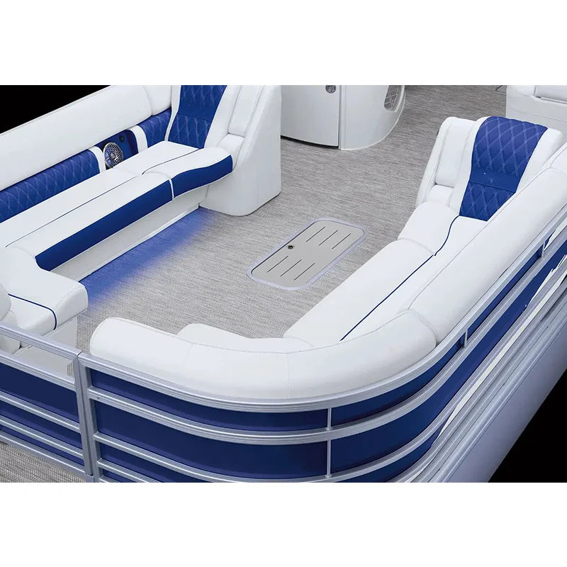 29ft Pontoon Boat Private Luxury Yacht Aluminum Pontoon Boat Luxury Fiberglass Factory Customized