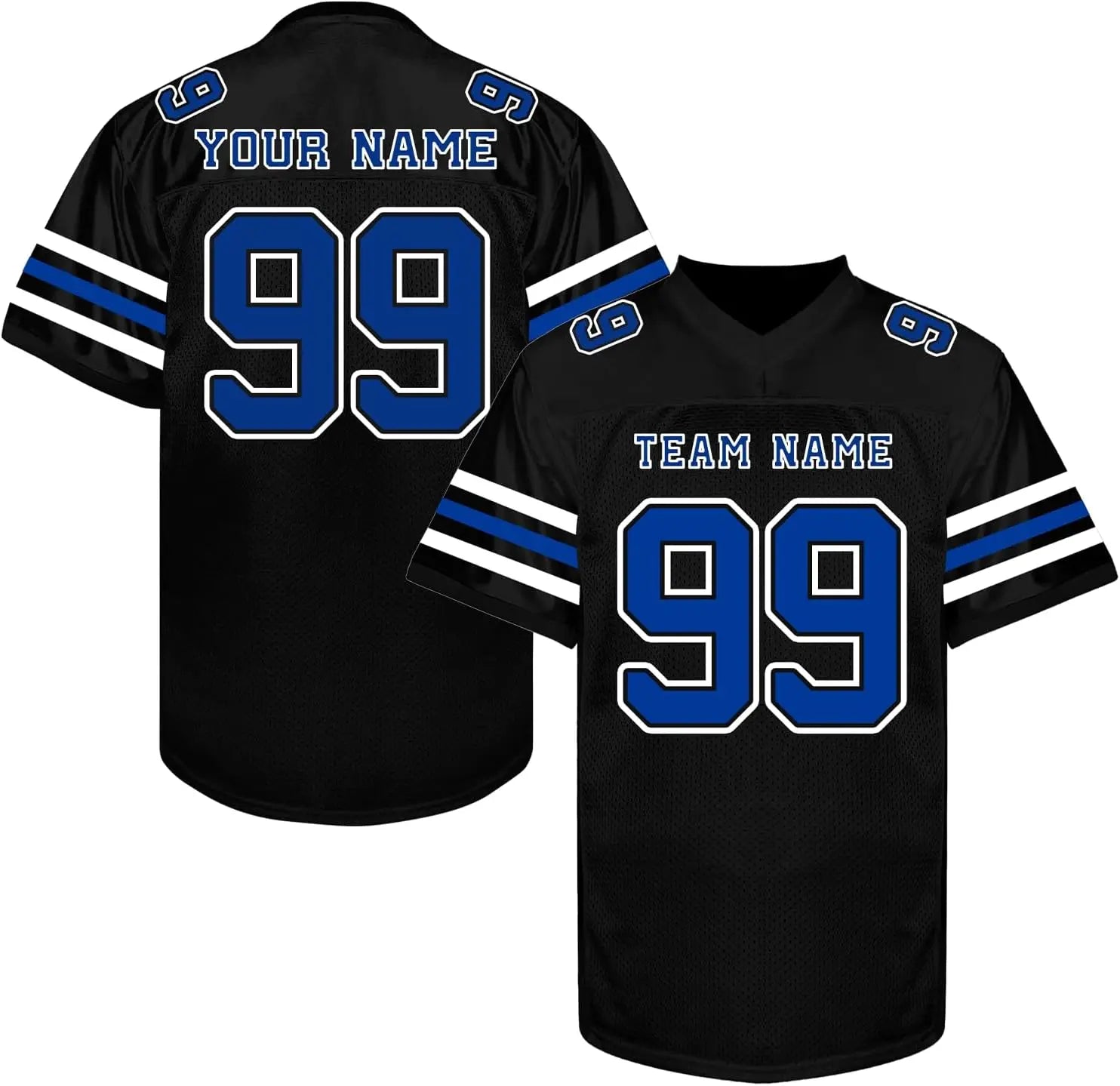 Custom Football Jersey with Personalized Logo Name Number Practice Shirt Stitched Sports Uniform