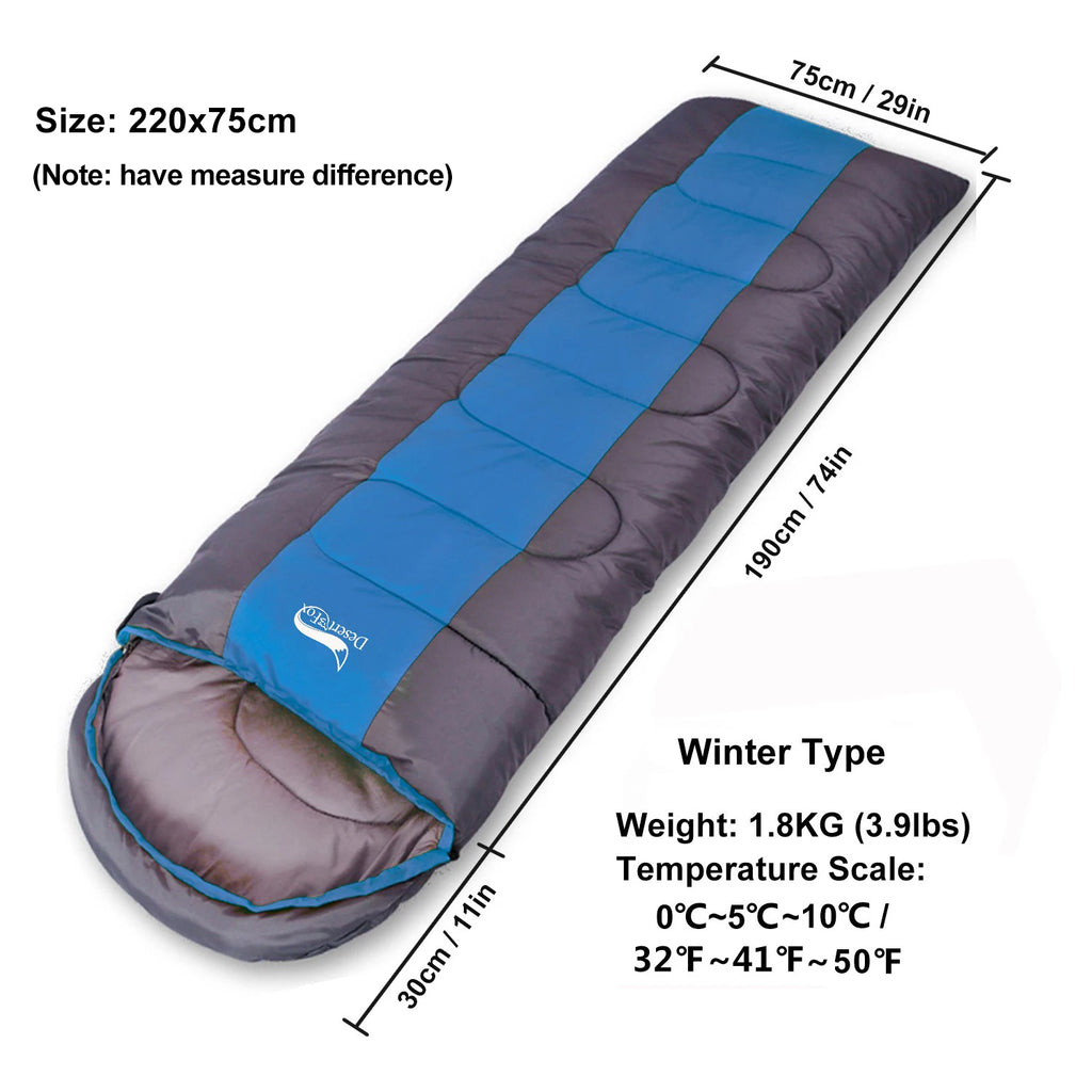 Desert&Fox Camping Sleeping Bag Lightweight 4 Season Warm & Cold Envelope Backpacking Sleeping Bag for Outdoor Traveling Hiking from China