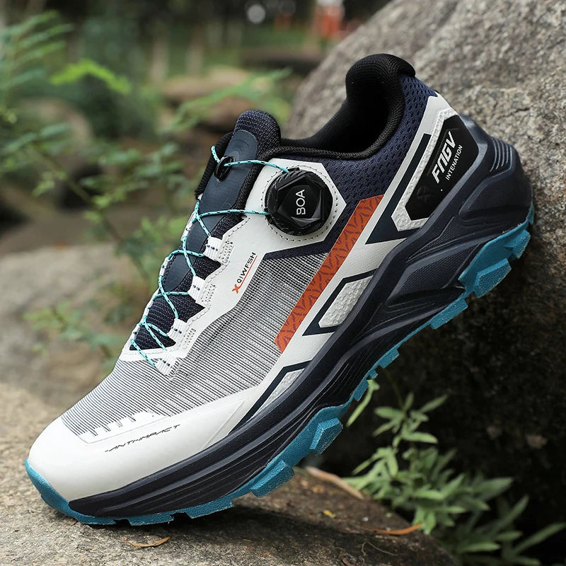 Men's Running Shoes 2025 New Breathe Mesh Outdoor Off Road Hiking Shoes Cushioning from China
