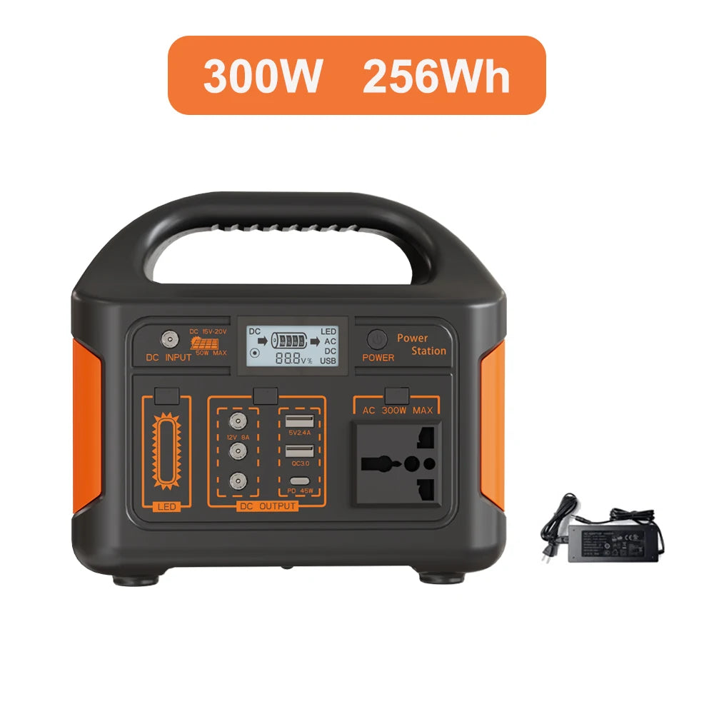 Portable 500W 300W Power Station AC 110V Solar Generator Charging Station