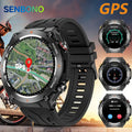 2025 Built-in GPS Waterproof Military Sports Fitness Tracker Smartwatch for Men