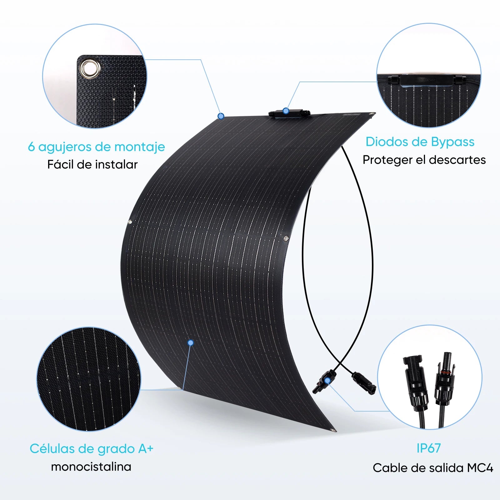 330W 440W 220w 110W Flexible Solar Panel