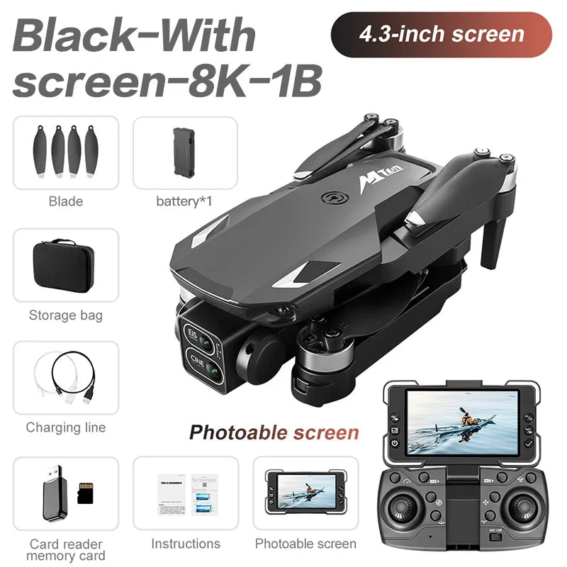 Lenovo M10 8K Drone Professional with Screen Brushless Motor High Definition Dual Camera WIFI Obstacle Avoidance Quadcopter 5G from China