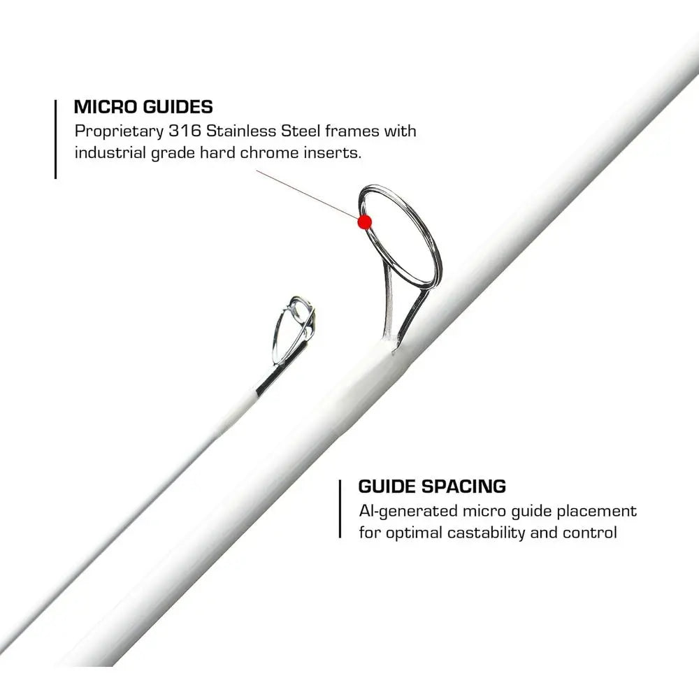 Ultra Lightweight & Sensitive Spinning Rods with Multi-Layer Blanks and Durable Stainless Steel Guides