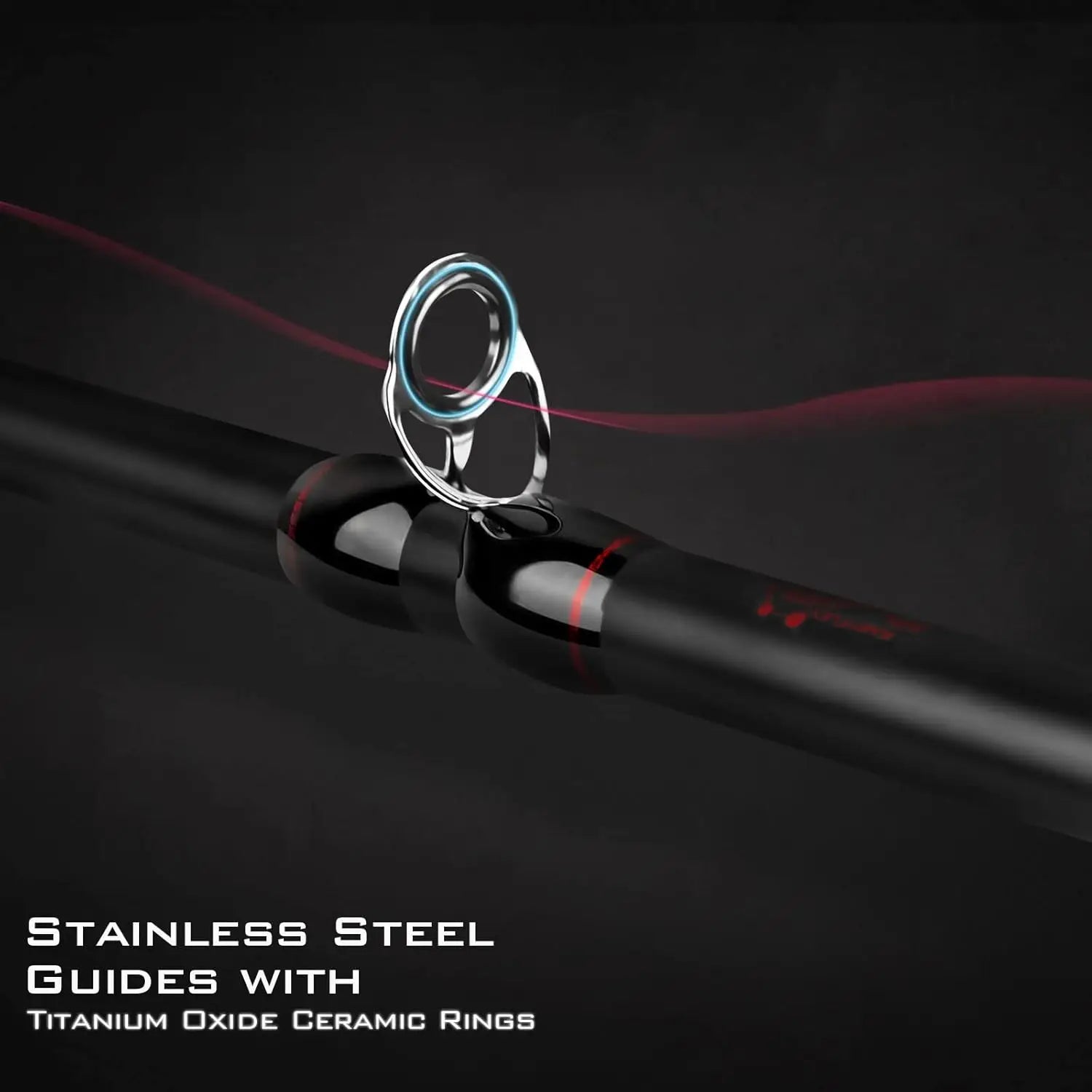 IM6 Graphite Fishing Rod, Spinning & Casting, 2-Piece with Extra Tip